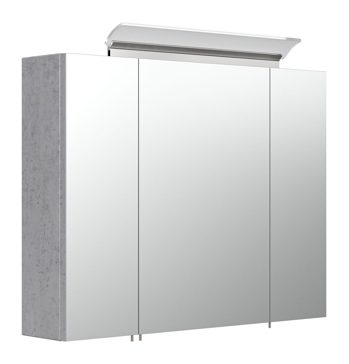 Posseik Badmöbel-Set Luna 80 cm (3-teilig) beton EEK: F