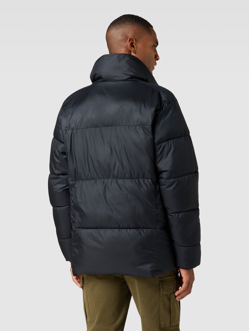 Steppjacke in Two-Tone-Machart Modell 'Puffect II' in schwarz