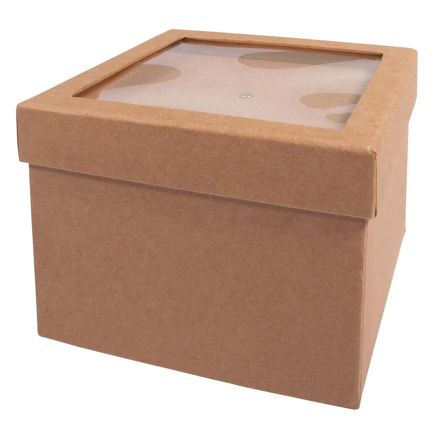 Pappmaché-Box mit Schütteldeckel, 12,5 x 12,5 x 9 cm