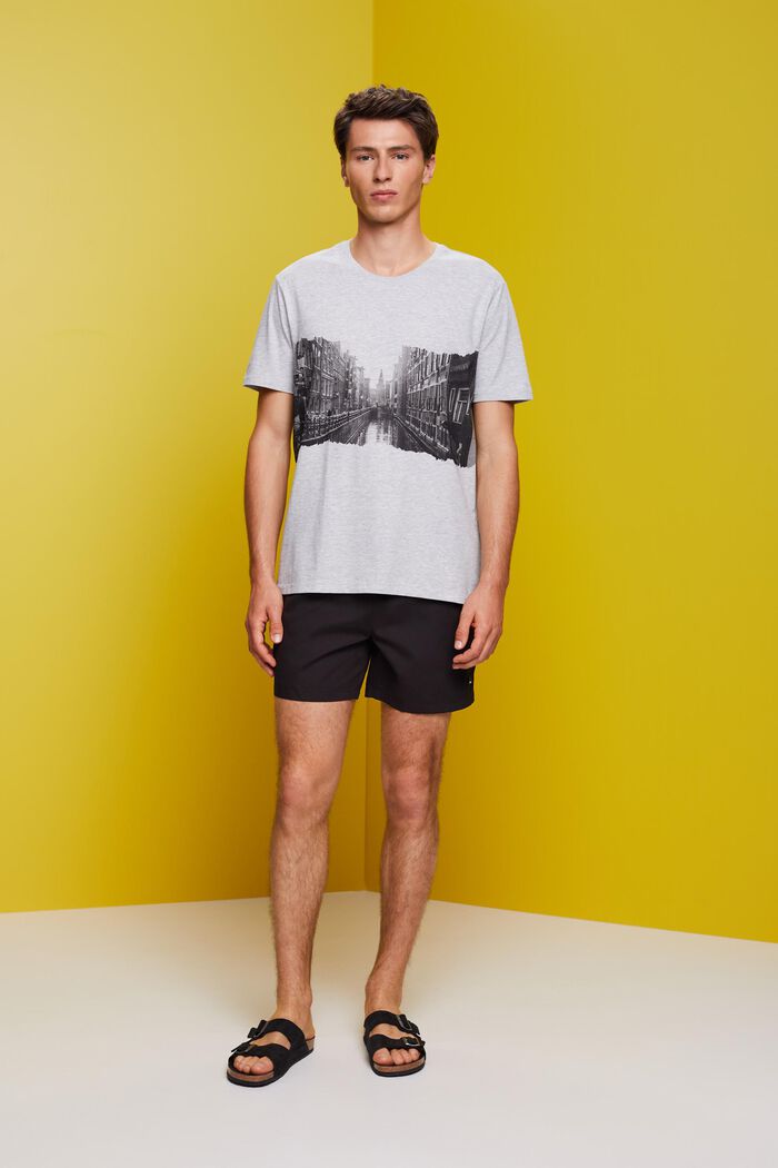 Bedrucktes T-Shirt aus Slub-Jersey
