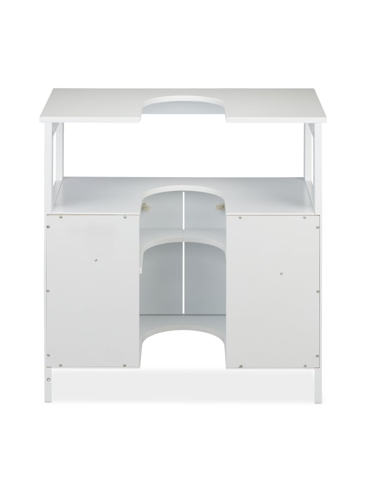 relaxdays Waschbeckenunterschrank in Weiß - (B)60 x (H)60 x (T)30 cm günstig kaufen onesize
