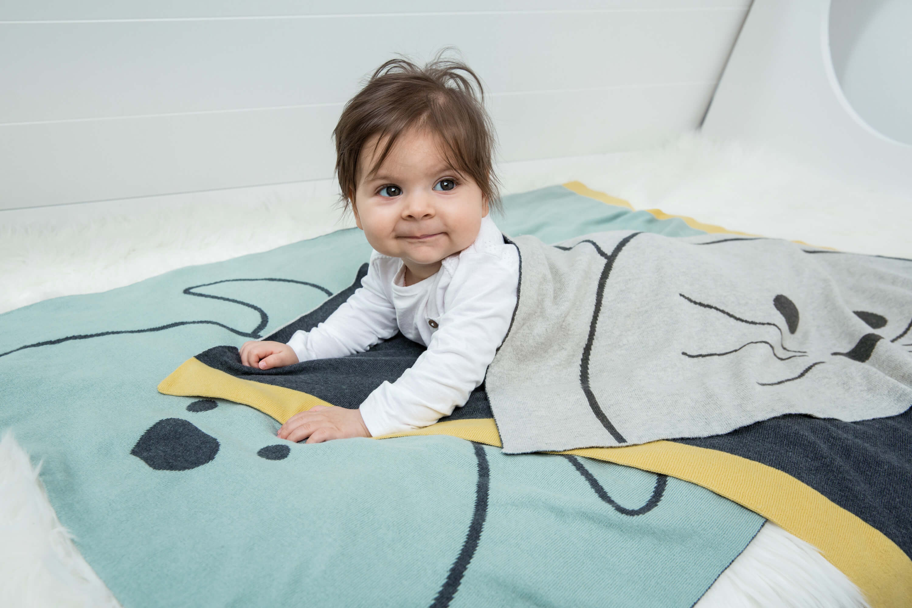 Babydecke - Bio Baumwolle, Hund