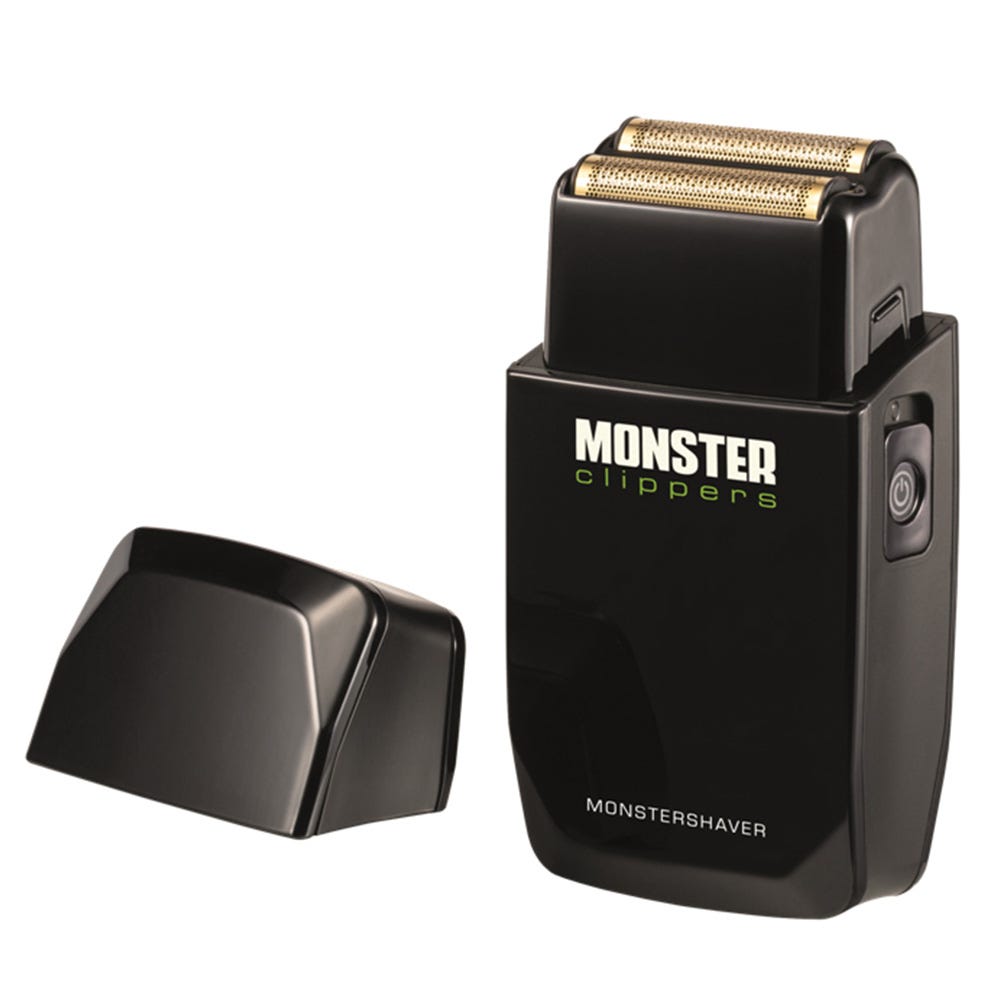 Monster clippers Doppelfolienrasierer Schwarz