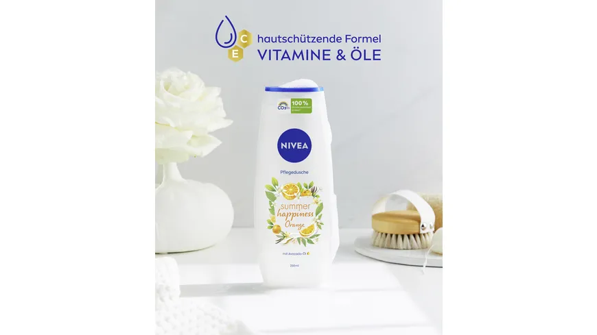 NIVEA Pflegedusche Summer Happiness  Orange 250 ml