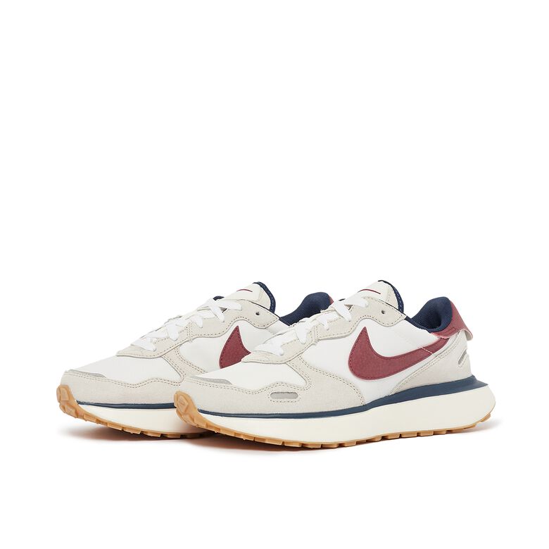 NIKE Wmns Phoenix Waffle light bone/team red-sail-midnight navy
