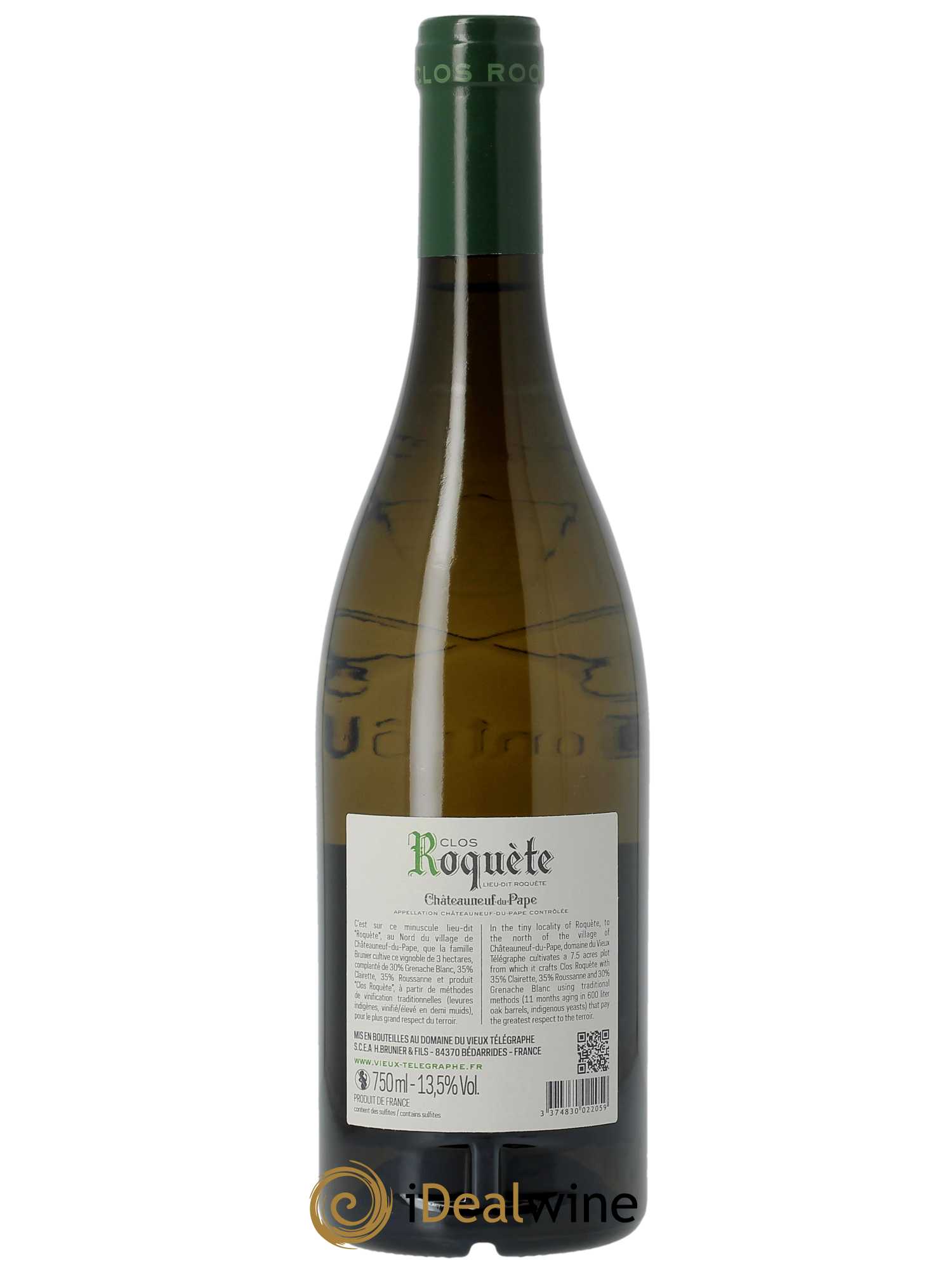 Châteauneuf-du-Pape Vieux Télégraphe (Domaine du) Clos La Roquète Vignobles Brunier  2021 - Lot de 1 Bouteille