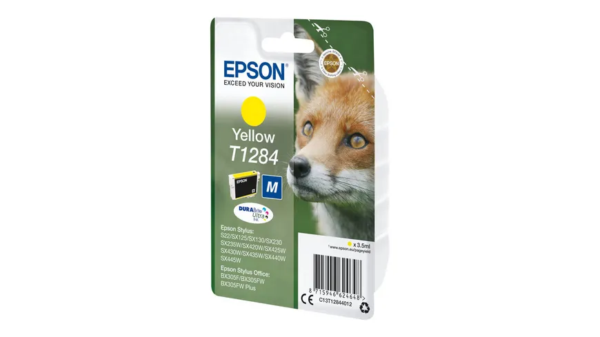 Epson Druckerpatrone T1284 gelb