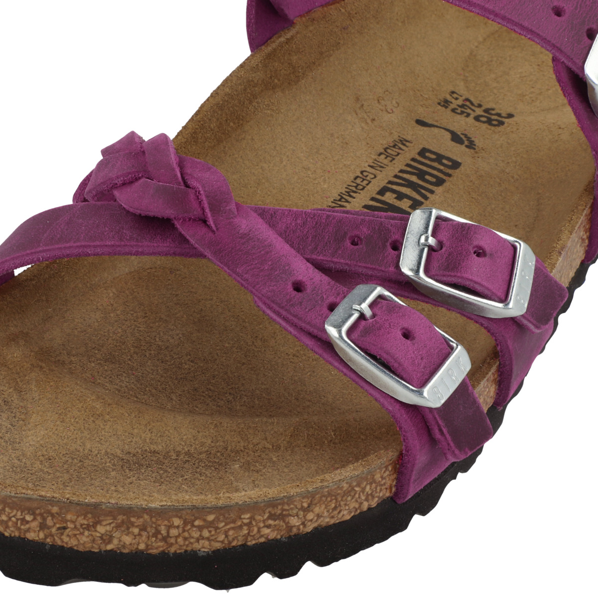 Birkenstock Franca geöltes Naturleder normal Sandale pink
