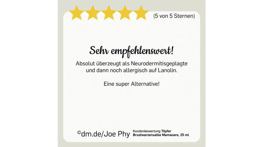 Töpfer Mamacare Brustwarzensalbe 25 ml