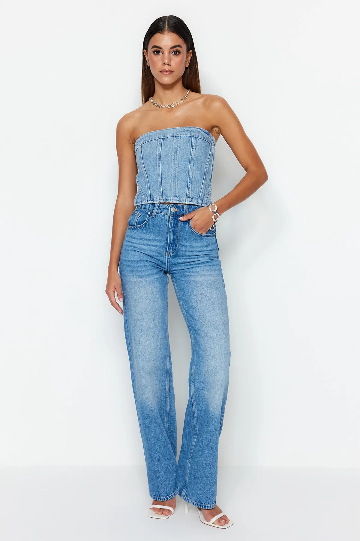 Trendyol Collection  Jeans - Blau - Wide Leg