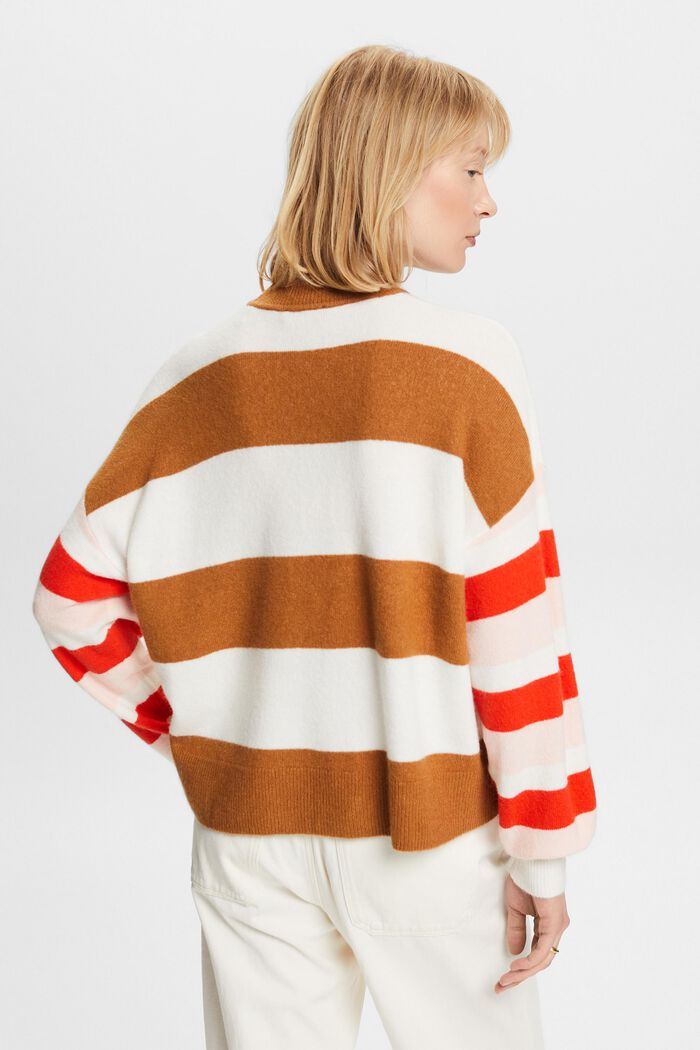 Gestreifter Pullover aus Wollmix
