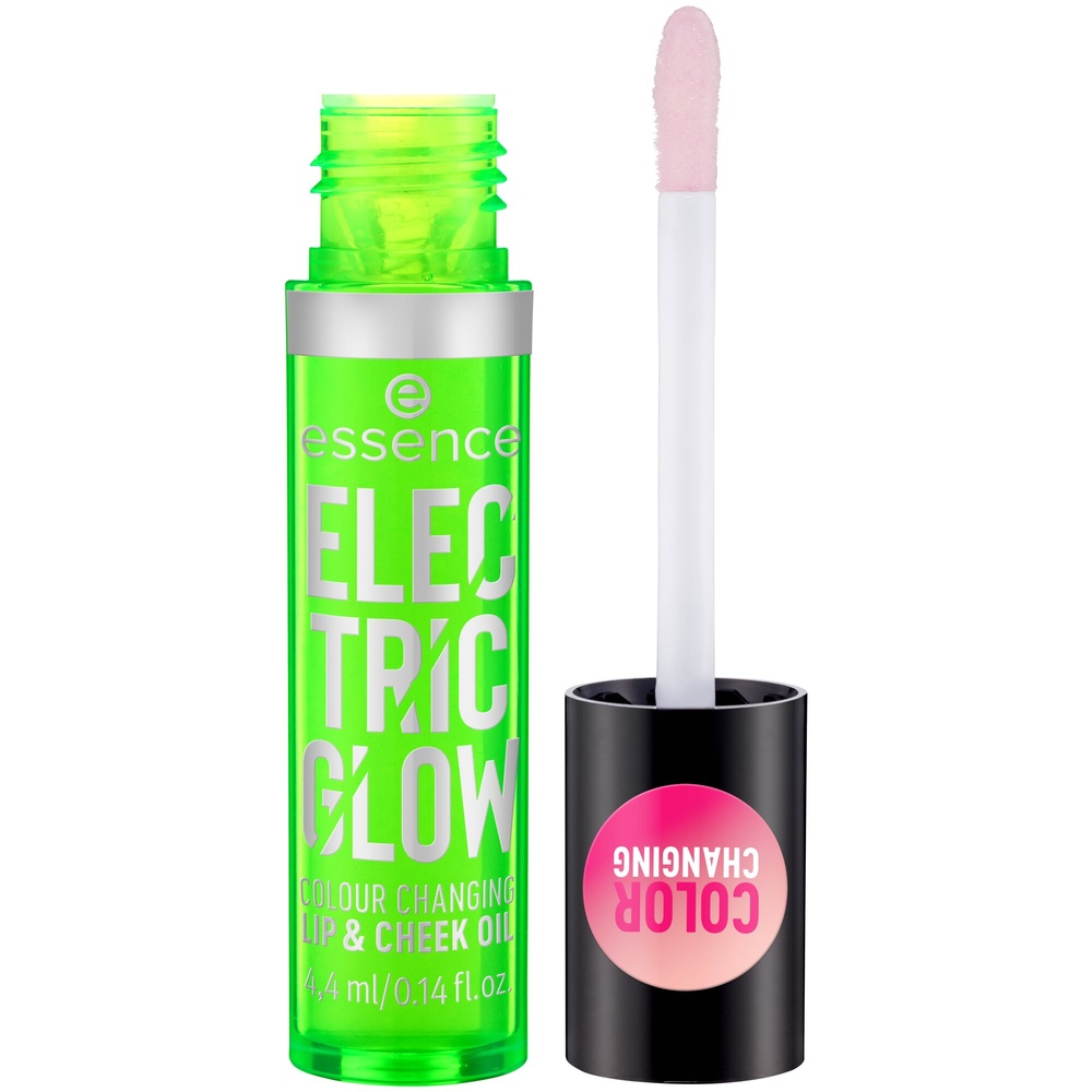 essence ELECTRIC GLOW COLOUR CHANGING LIP & CHEEK OIL huile lèvres et joues Blush