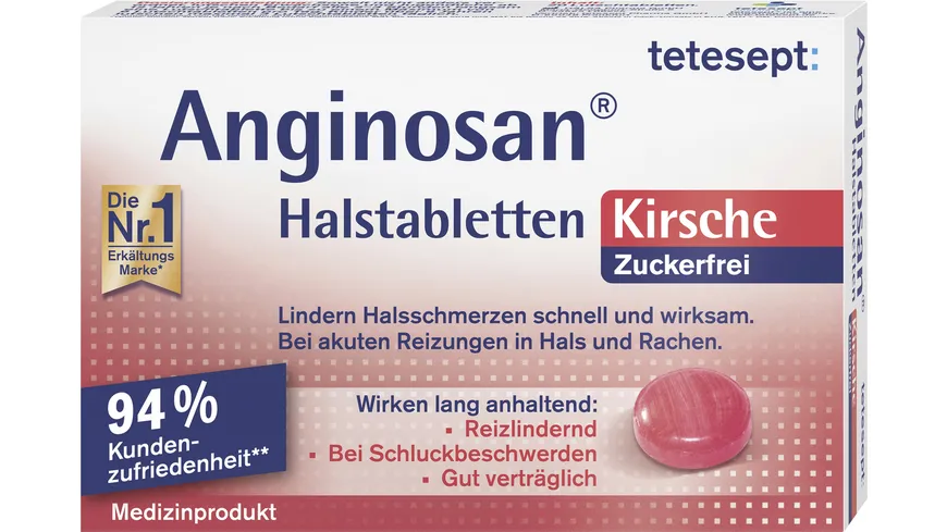 Tetesept Anginosan Kirsche Halstabletten