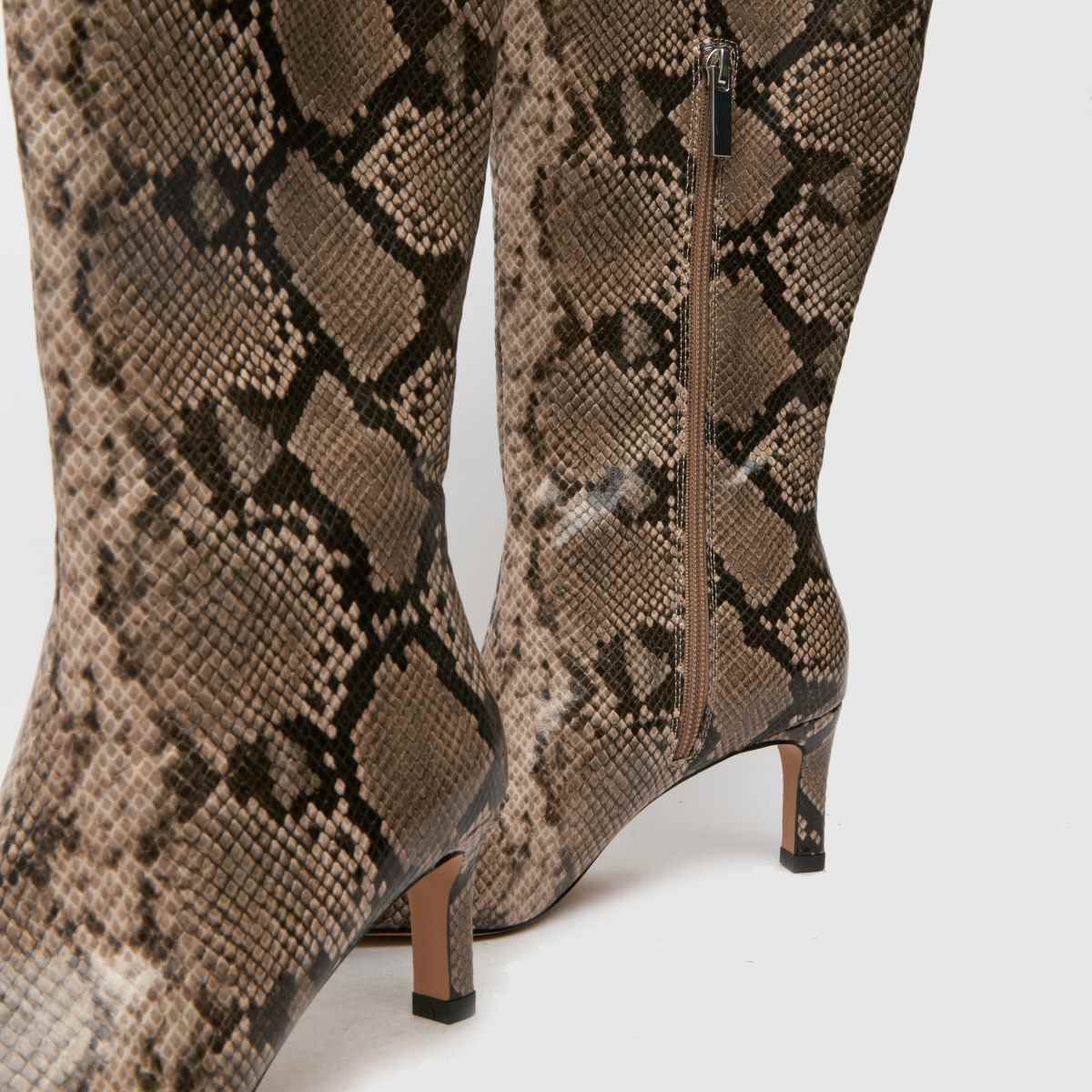 Schuh Dottie térdig érő csizma barna multiszínű színben