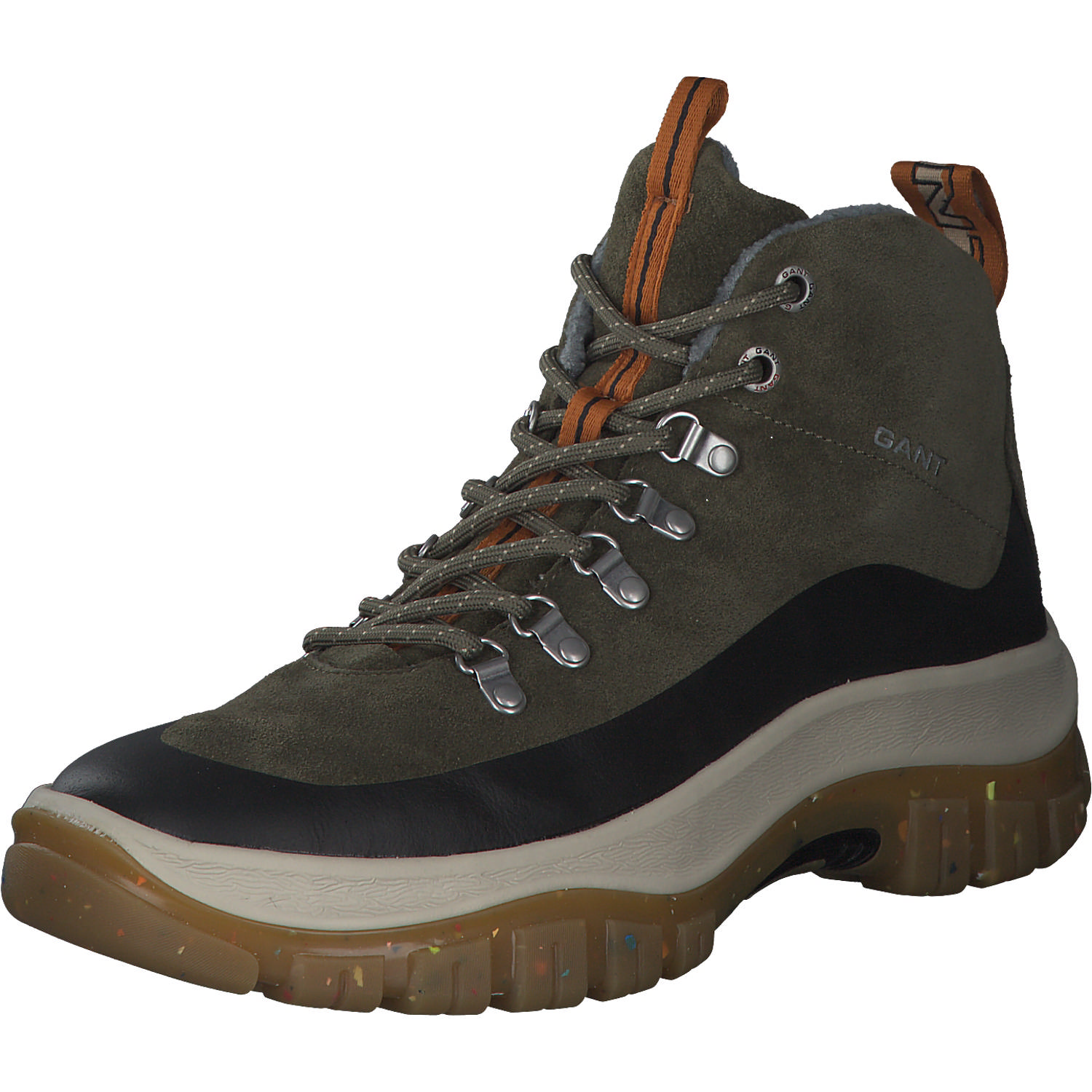 Gant Hillark Mid Cut Boot 25633352, Schnürstiefeletten, Herren, ivy green/black
