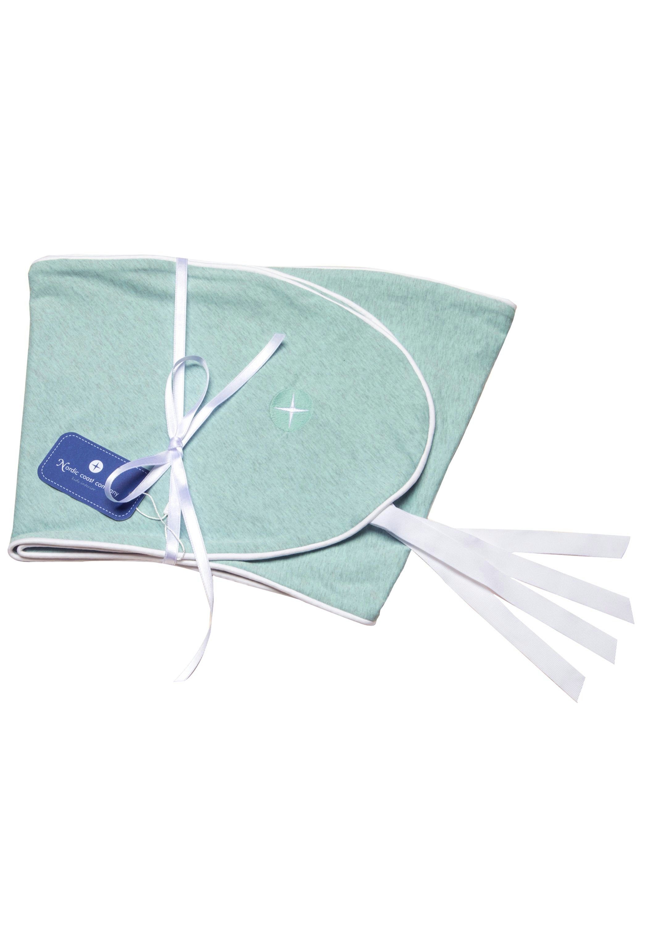 Nordic Coast Company Stillkissen, Stillkissenbezug Modernes Design Mint Grün [180 cm] Seitenschläferkissen Bezug Theraline Kompatibel Auch für Babynestchen Geeignet