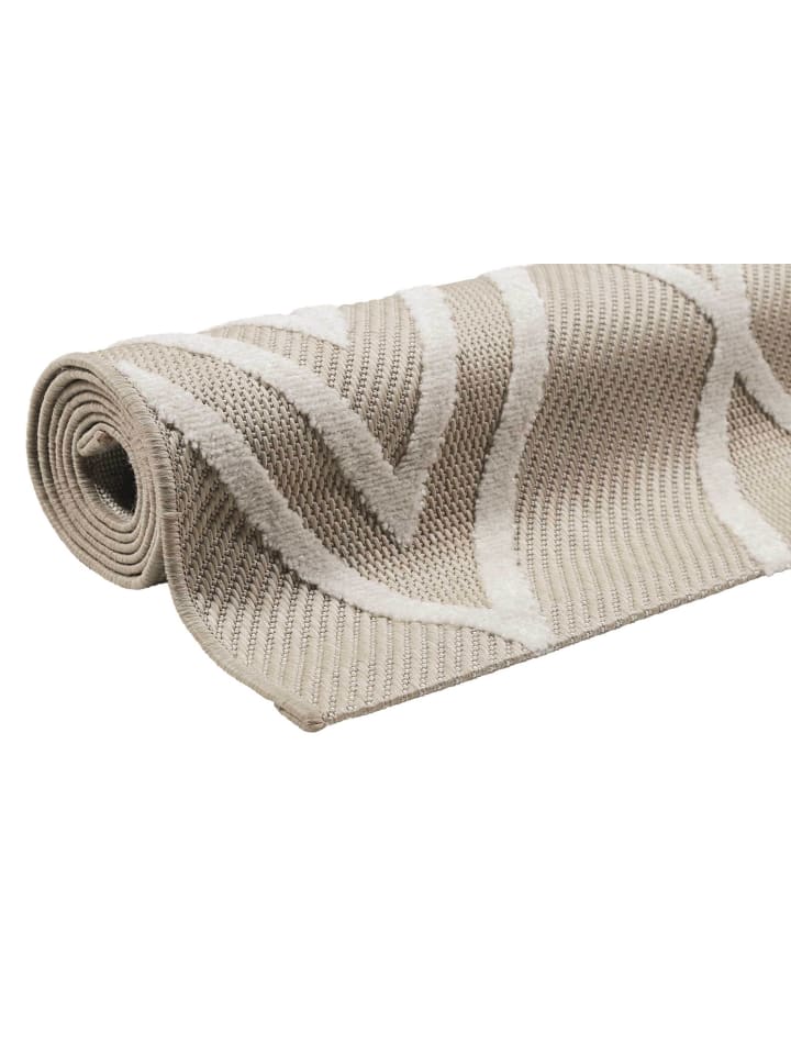 ESPRIT Outdoorteppich Rave in beige, weiss günstig kaufen