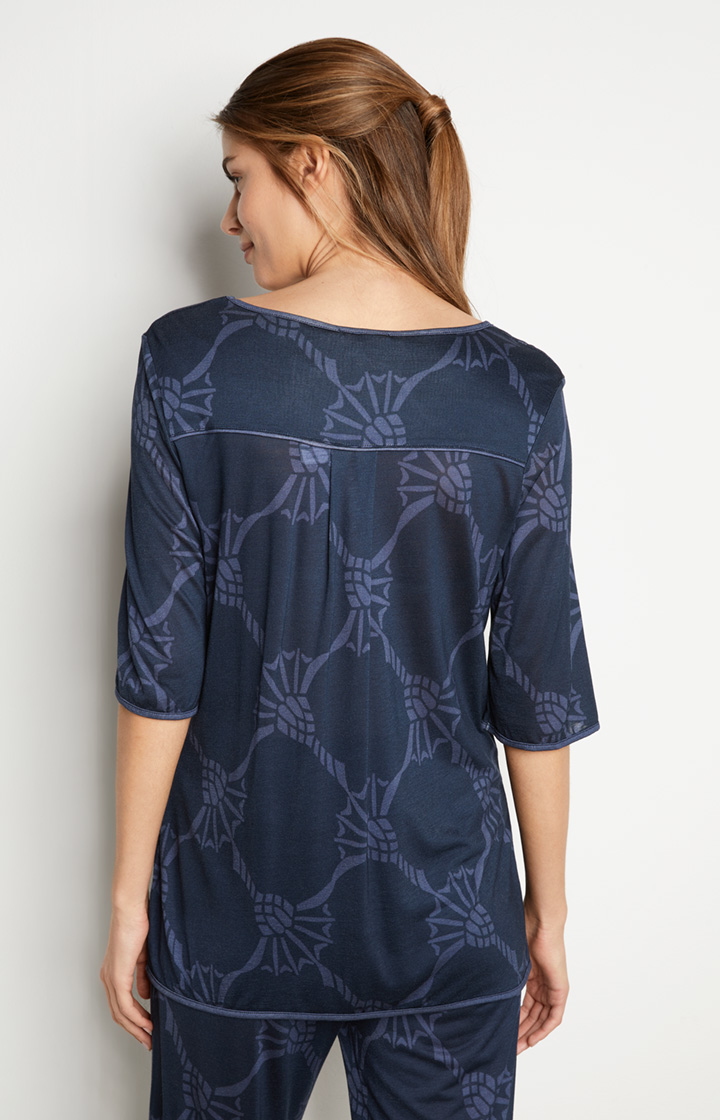 Loungewear T-Shirt in Midnight-Blau