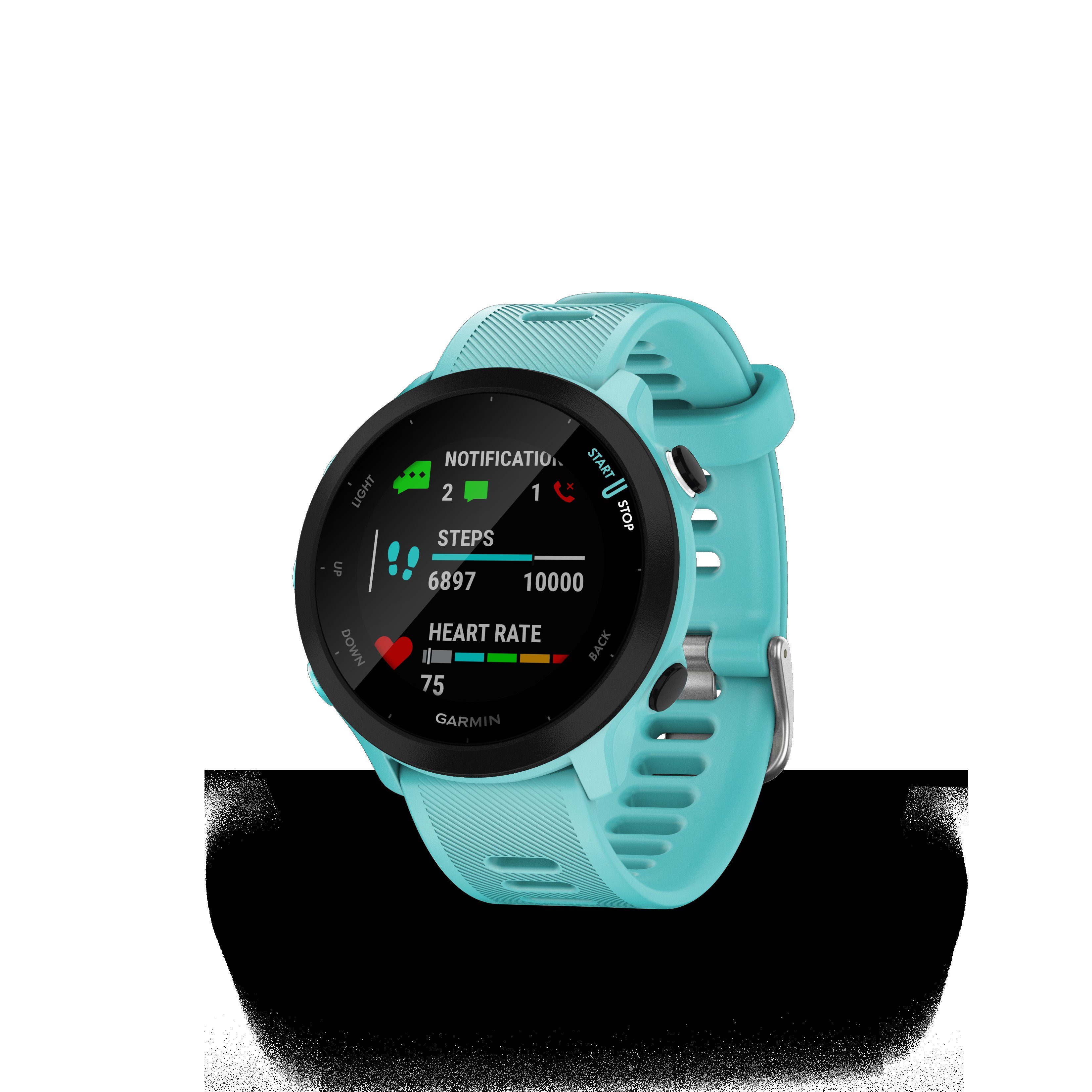 Garmin FORERUNNER 55 Multisport- Smartwatch (2,64 cm/1,04 Zoll, Garmin), GPS-Laufuhr