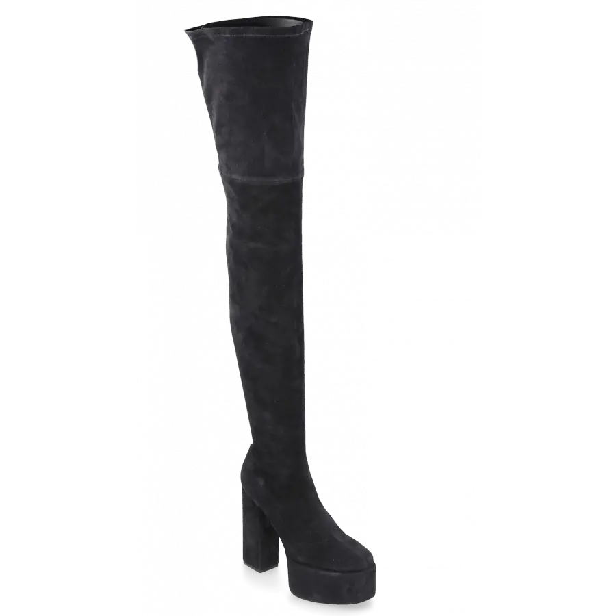 Paris Texas - Stiefel CARMEN Veloursleder - schwarz