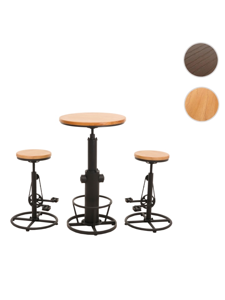MCW Set Bartisch   2x Barhocker N20, Natur günstig kaufen onesize