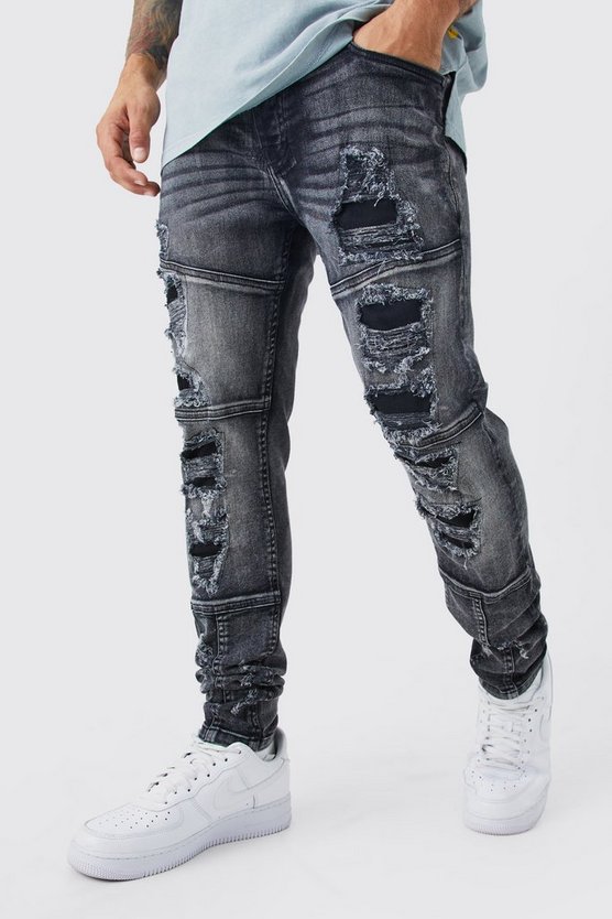 Skinny Stretch Jeans mit Risse
