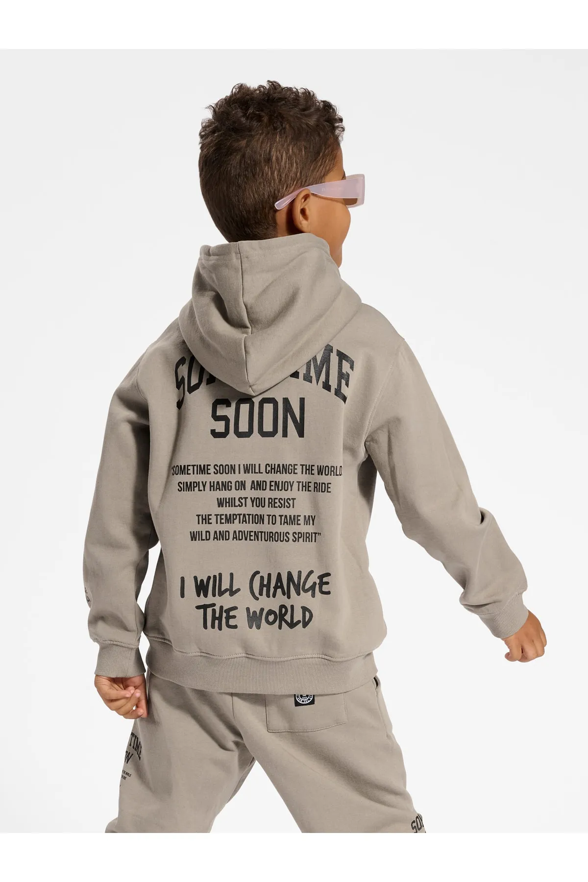 Sometime Soon  Sweatshirt - Braun - Regular Fit