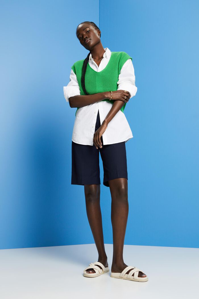 Bermudashorts mit hohem Bund