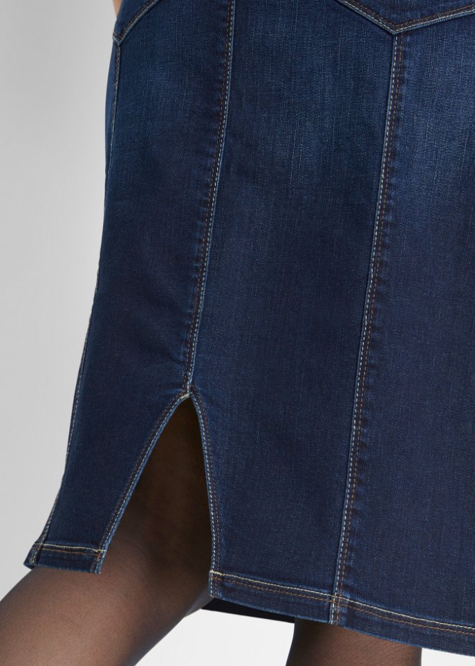 High-Waist-Stretch-Rock mit Bequembund