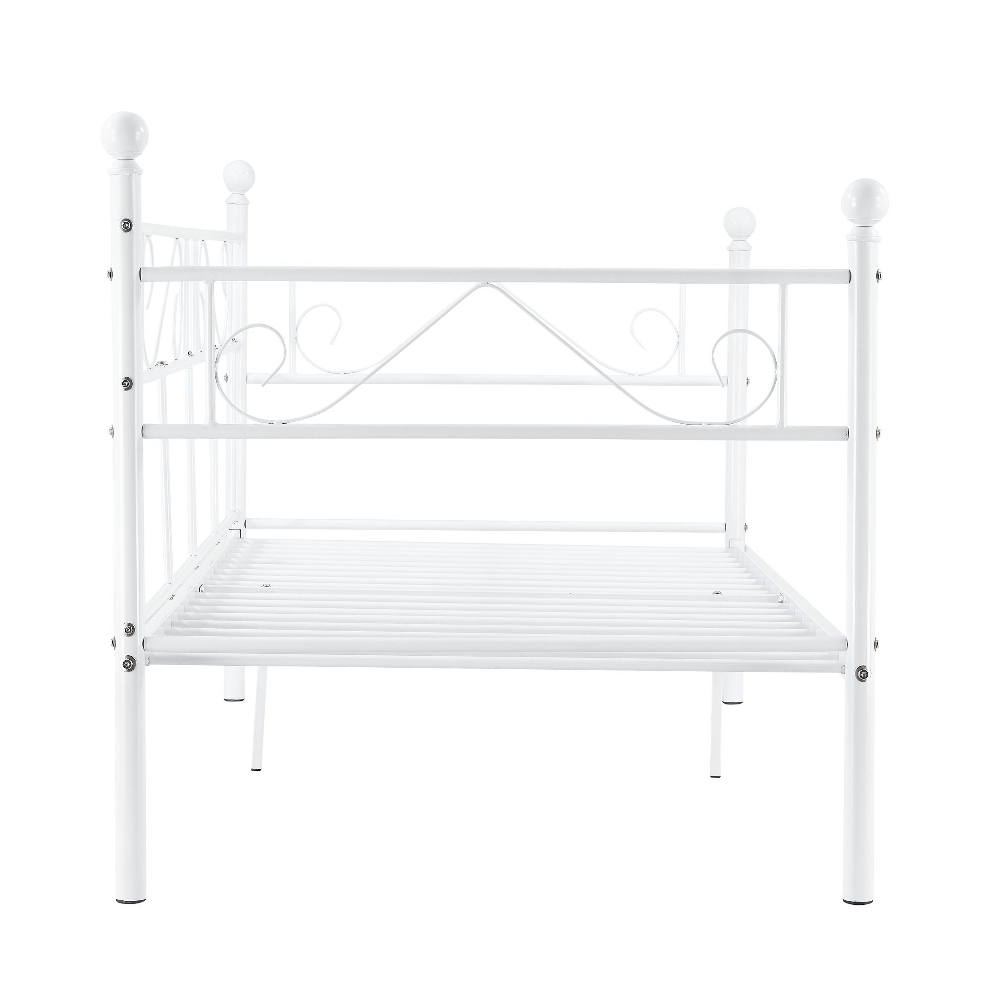 en.casa Metallbett, Granada Tagesbett 90x200cm in diversen Farben