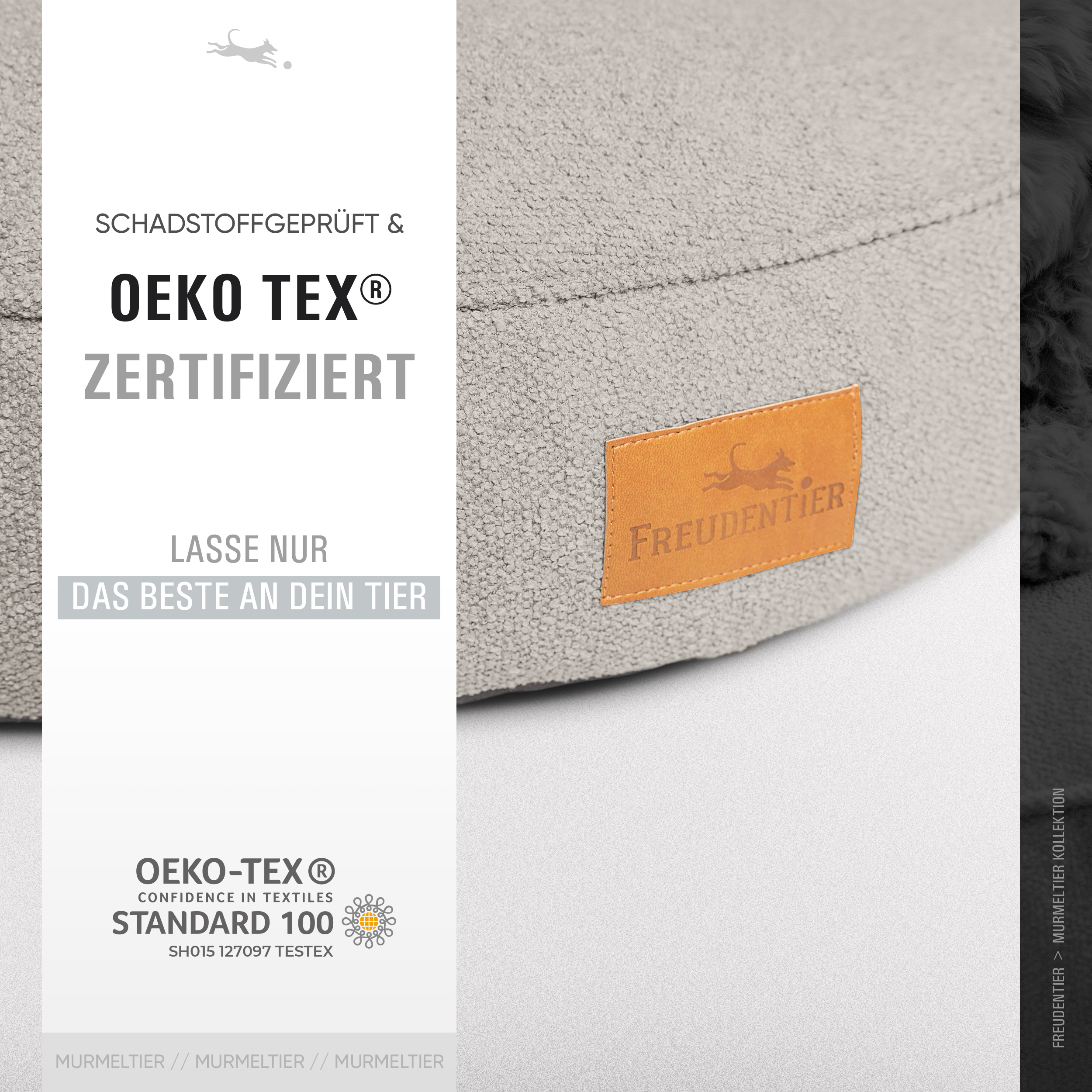 Freudentier Hundebetten Freudentier kuscheliges Hundebett mit Memory Foam