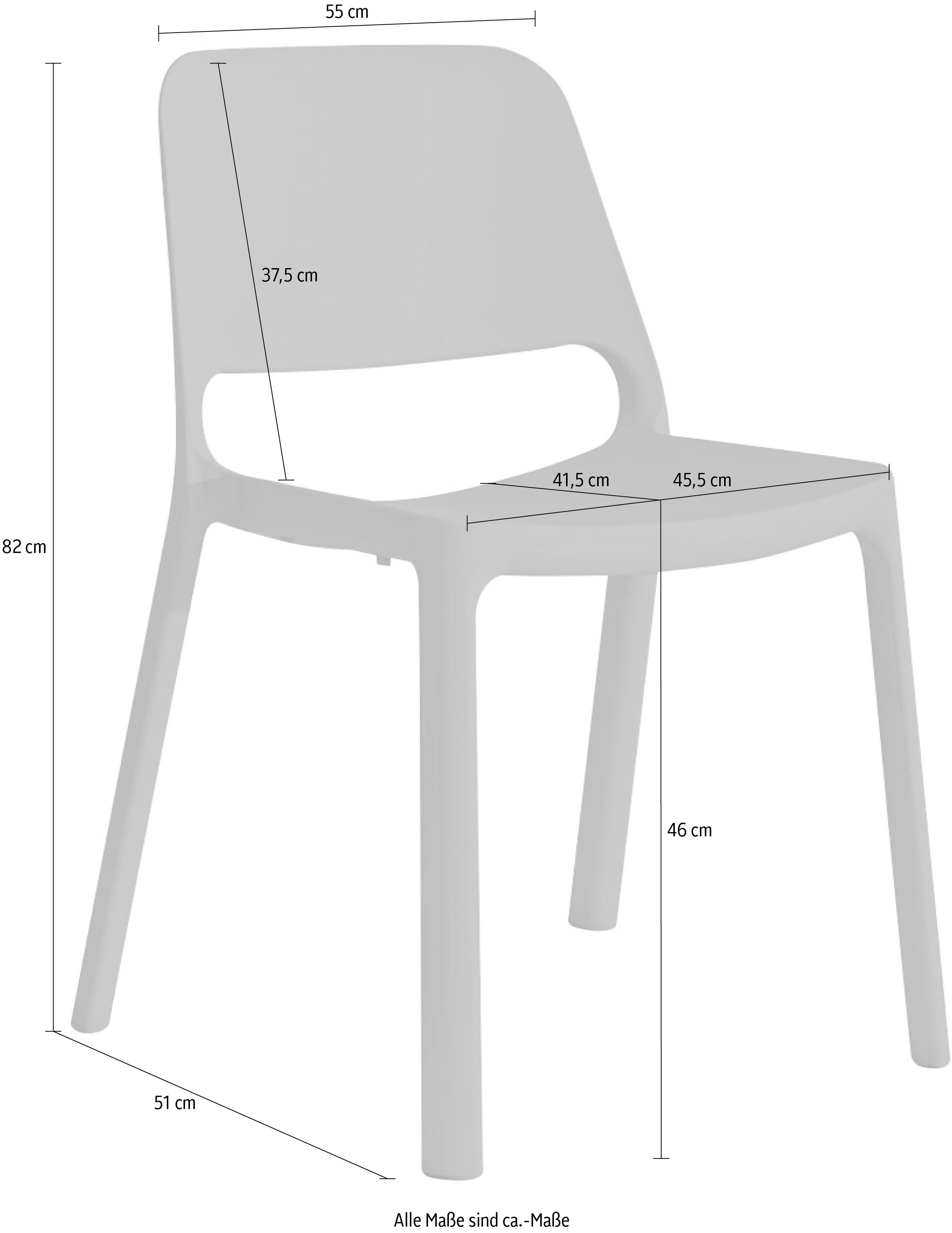 Mayer Sitzmöbel Stapelstuhl Stapelstuhl myNUKE (Packung), stapelbar