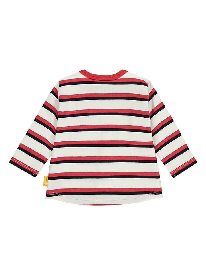 Steiff Longsleeve in Creme/ Rot/ Schwarz günstig kaufen