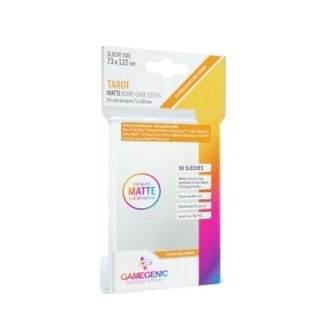Gamegenic - Matte Tarot-Sized Sleeves 73 x 122 mm - Clear (50)
