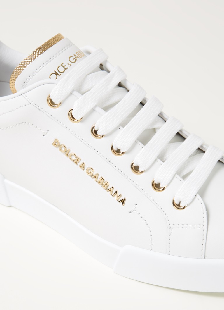 Baskets Dolce & Gabbana Portofino en cuir de veau avec détails métalliques
