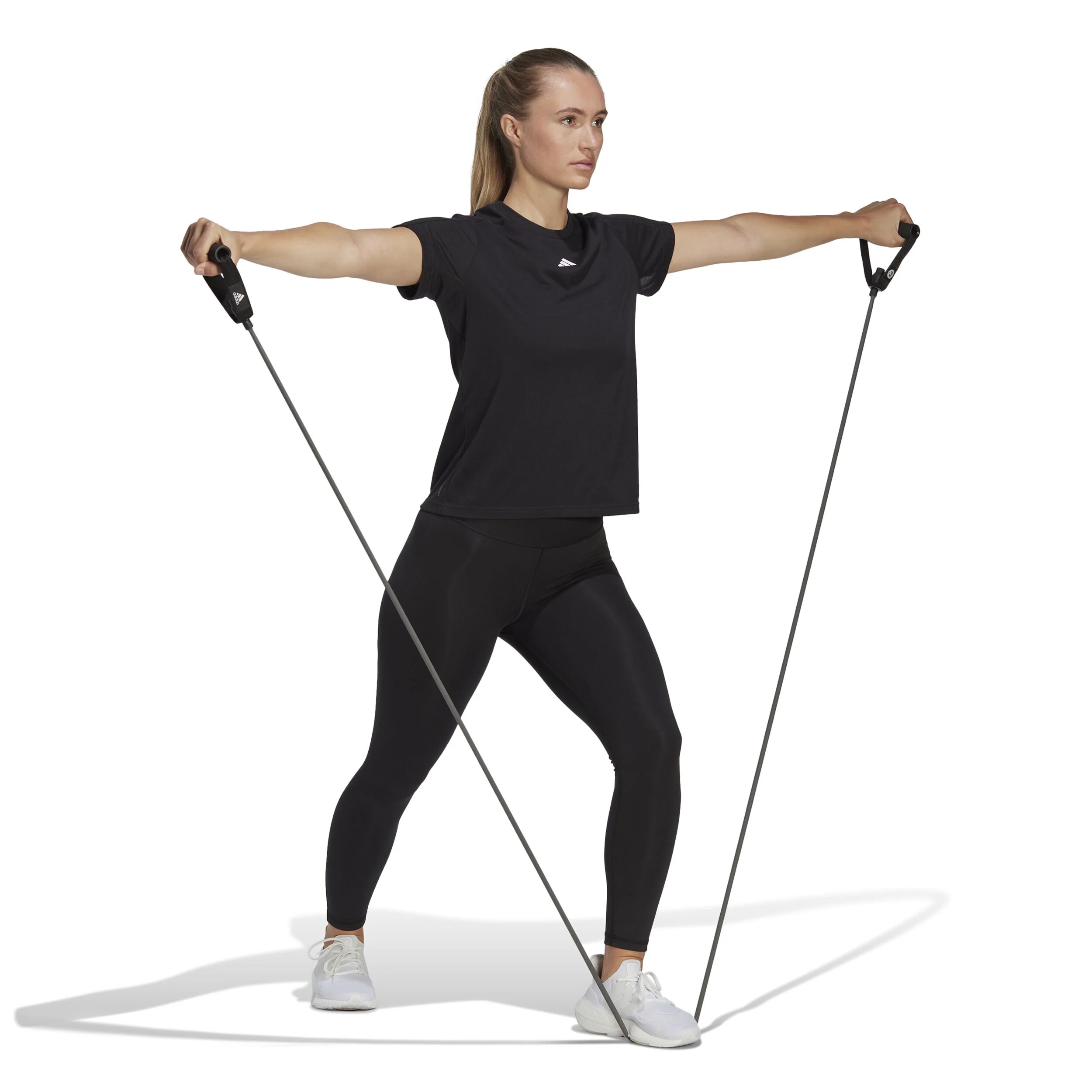 Training Essentials Crew T-Shirt Damen - Schwarz