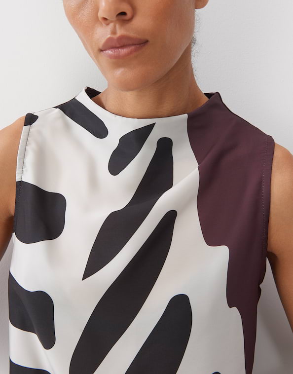 Blusentop Kilanda print