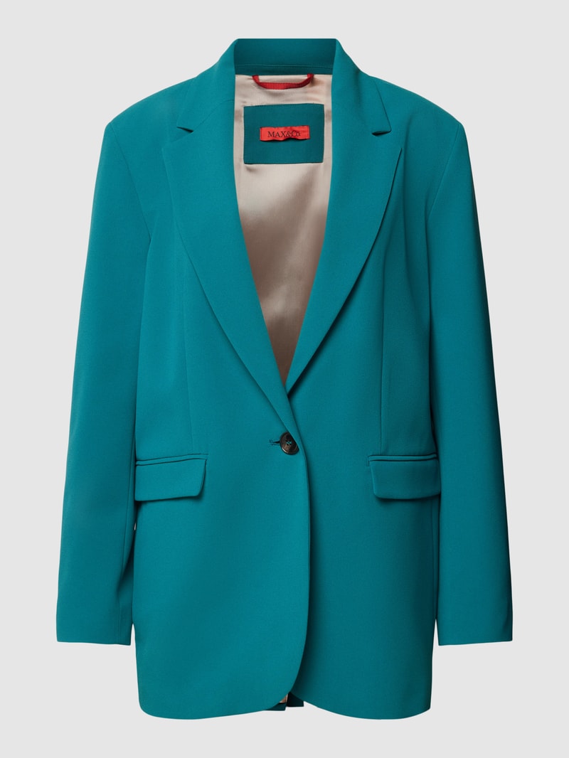 Blazer mit Pattentaschen Modell 'INSEGNA' in petrol