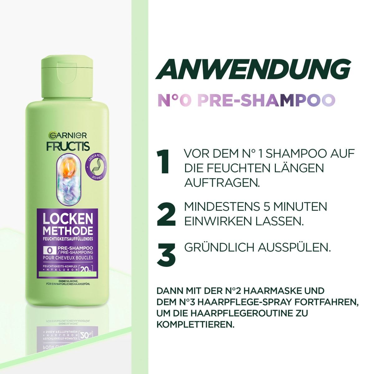 Pre-Shampoo Locken Methode Feuchtigkeit, 200 ml
