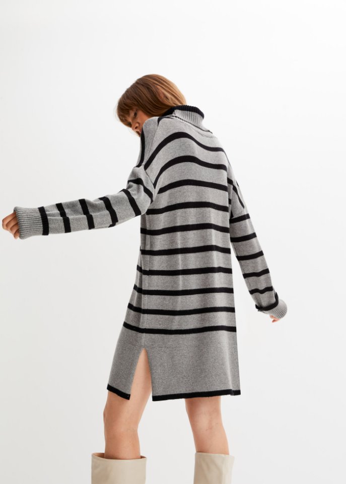 Gestreiftes Strickkleid