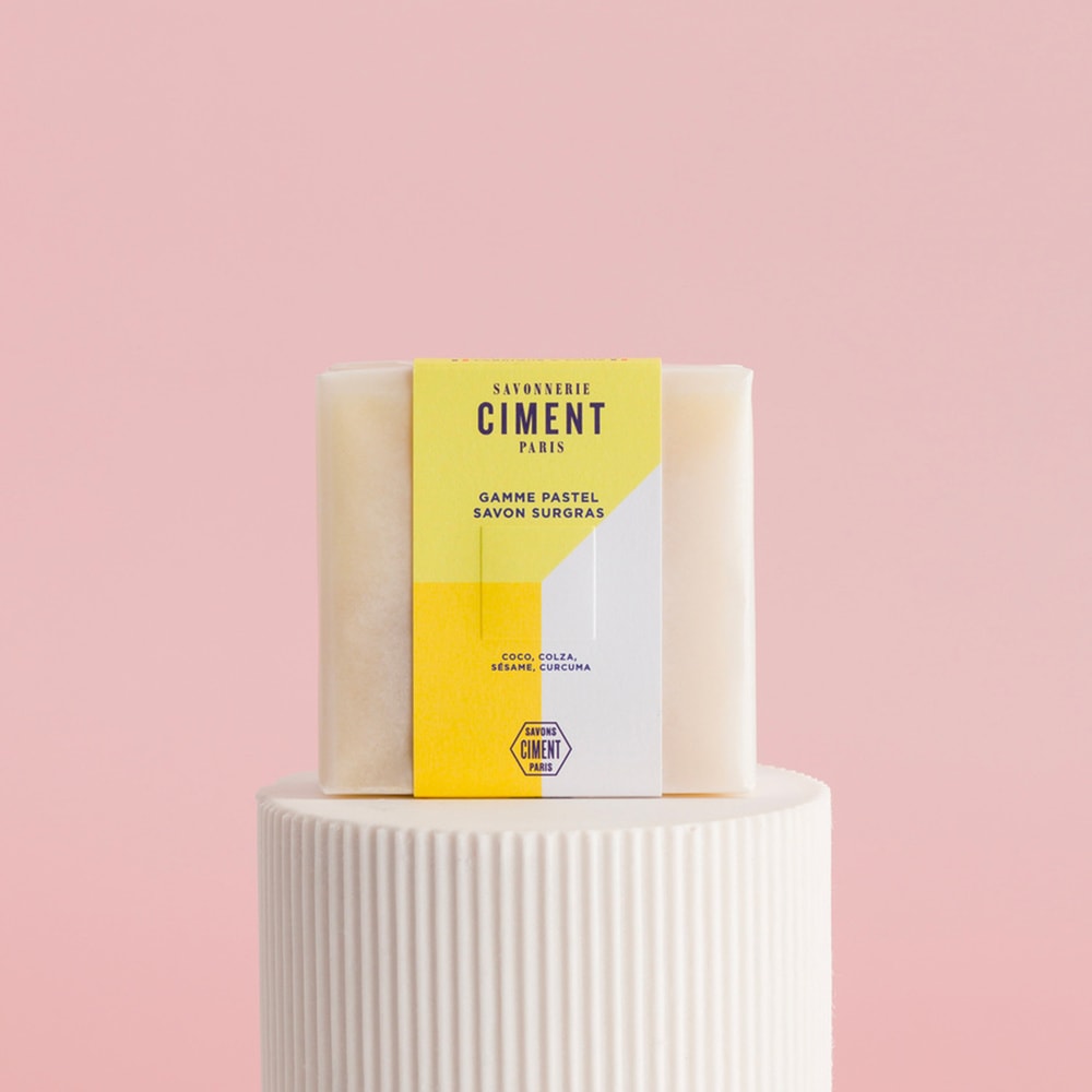 ciment FENÊTRE PASTEL BIO Savon surgras visage motif Fenêtre pastel - sans parfum Savon solide 100g