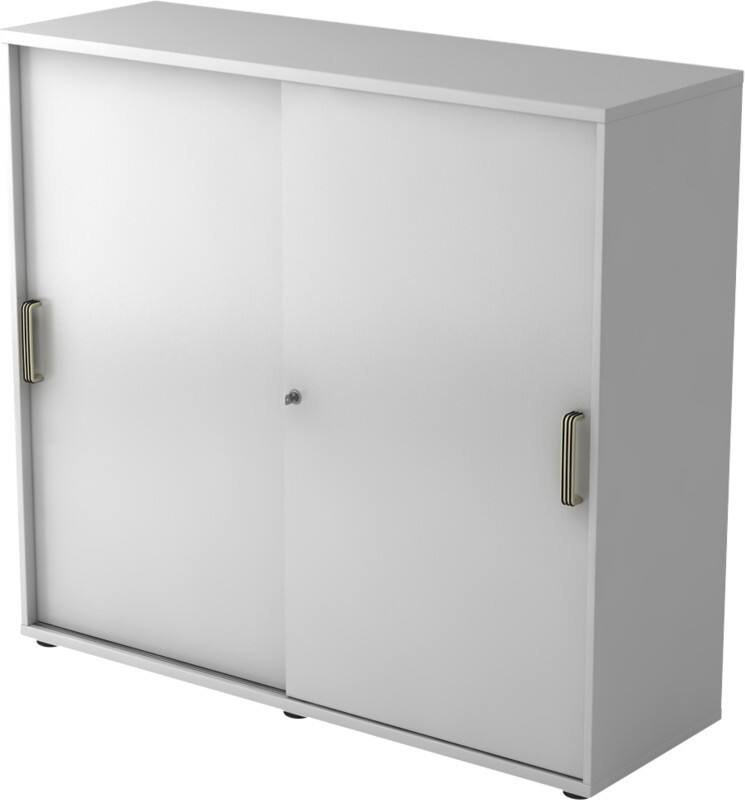 Hammerbacher Schiebetürenschrank 3FH SG Grau 1.200 x 400 x 1.100 mm