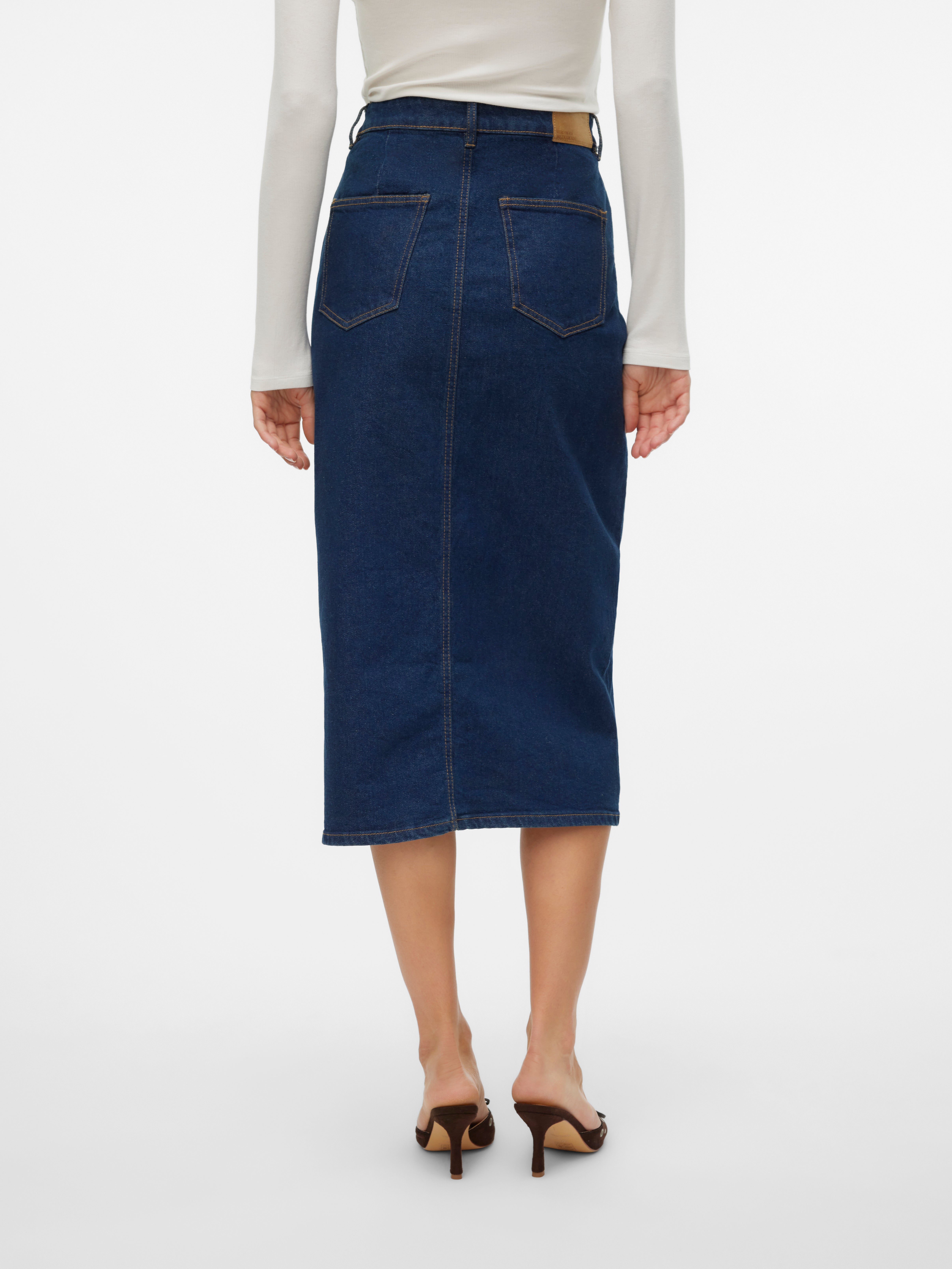 VMVERI Hohe Taille Langer Rock