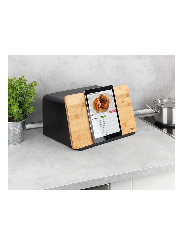 Wenko Brotkorb in Schwarz - (B)35 x (H)20,5 x (T)26 cm günstig kaufen onesize