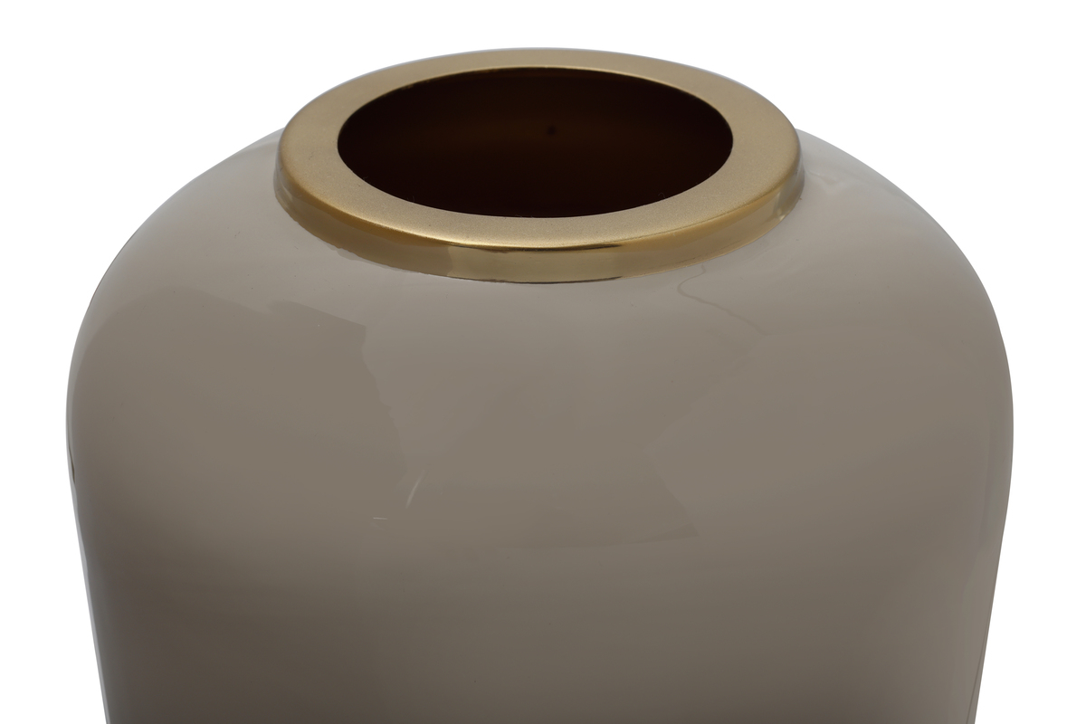 Kayoom Vase Art Deco 275 Taupe / Gold