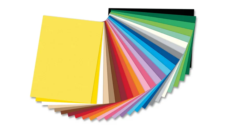folia Tonpapier 25 Bögen 35 x 50 cm sortiert