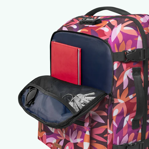Small 2-wheel soft suitcase, Montreuil, burgundy