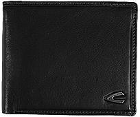 camel active, Geldbörse, Leder, schwarz