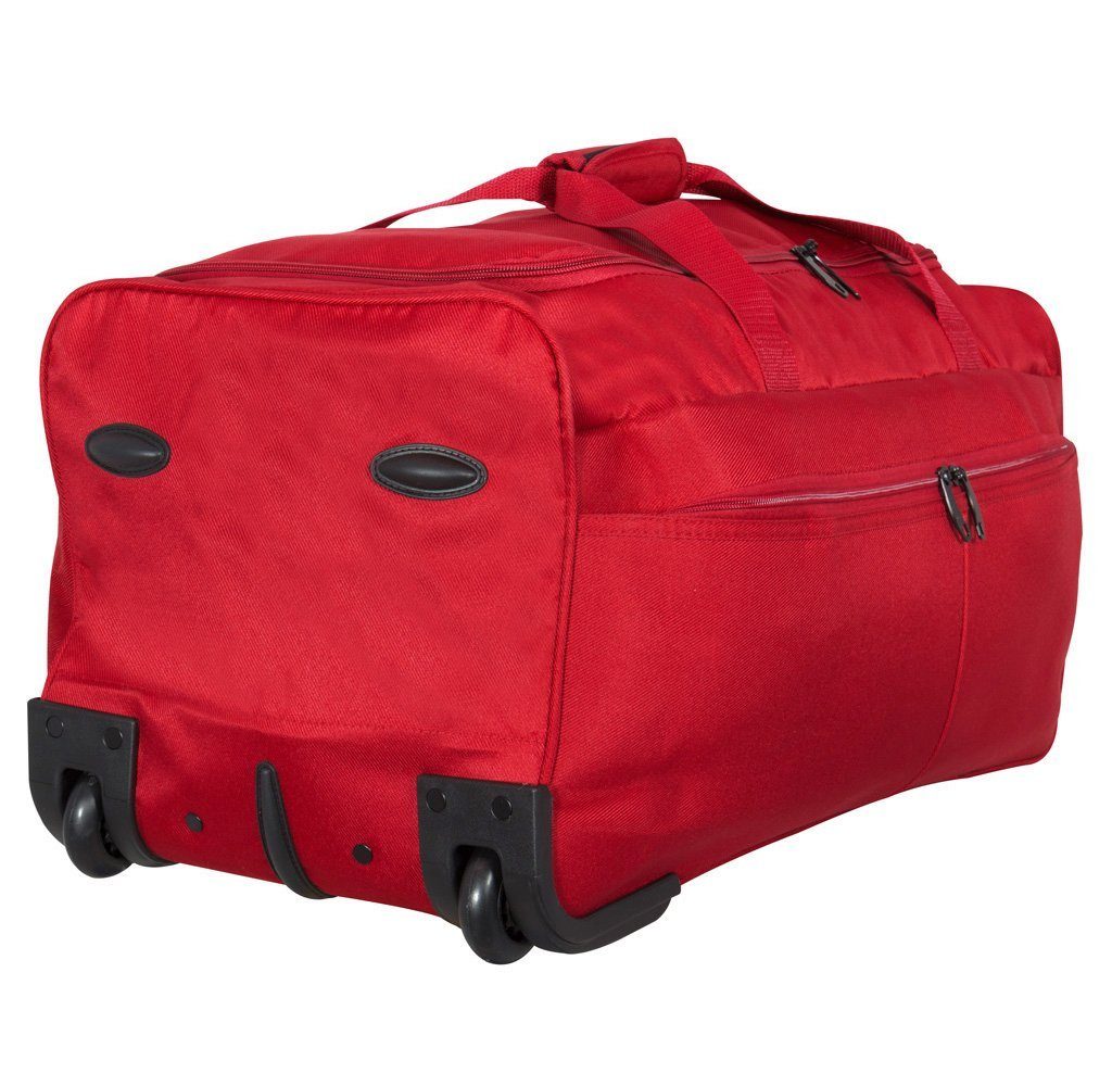 MONOPOL® Reisetasche mit Rollen - 70 cm - schwarz, blau od. rot - Rollen-, Trolleytasche