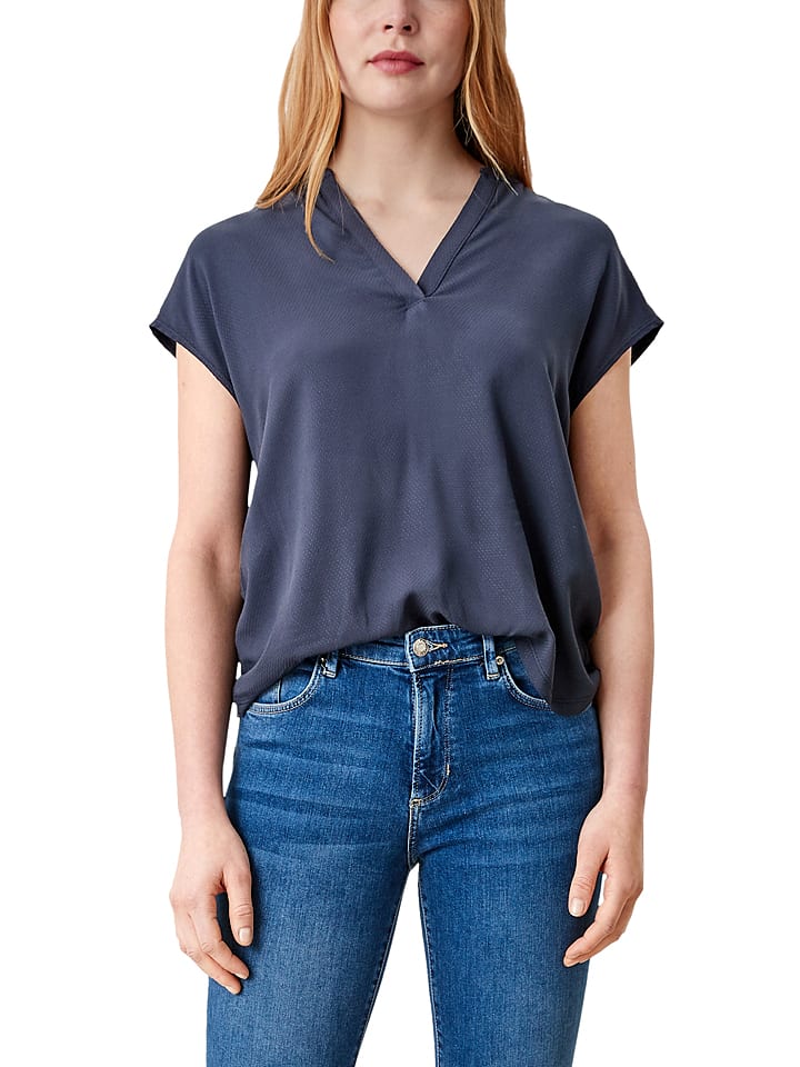 s.Oliver Shirt in Dunkelblau günstig kaufen
